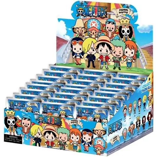 3D Figural Keyring One Piece Mystery Box [24 Packs]
