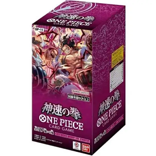 One Piece Trading Card Game A Fist of Divine Speed Booster Box OP-11 [JAPANESE, 24 Packs]