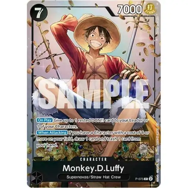 One Piece Trading Card Game Tin Set Vol 2 Promo Monkey.D.Luffy - P-075 P-075
