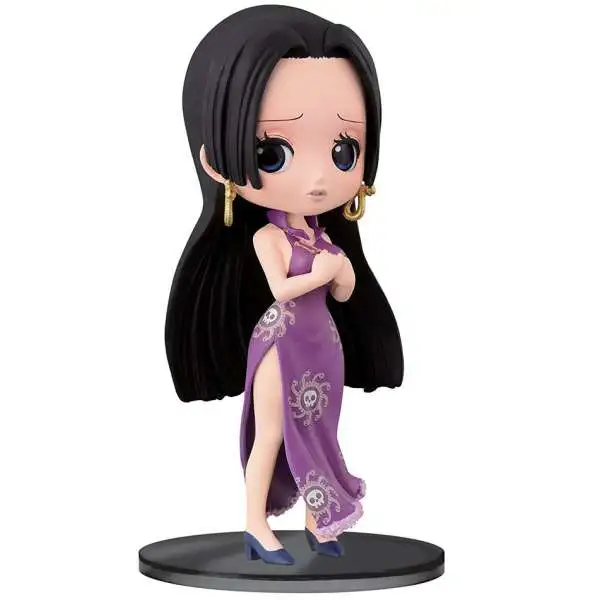 One Piece Q Posket Boa Hancock 5.5-Inch Collectible Figure [Purple Dress]