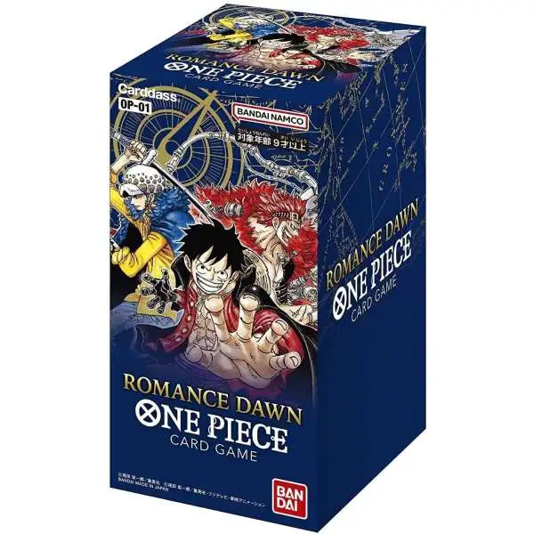 One Piece Trading Card Game Romance Dawn Booster Box OP-01 [JAPANESE, 24 Packs]