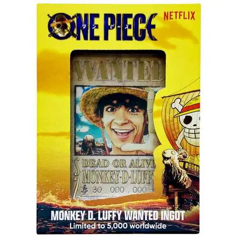One Piece Monkey D. Luffy Wanted Poster Metal Ingot [Limited Edition]