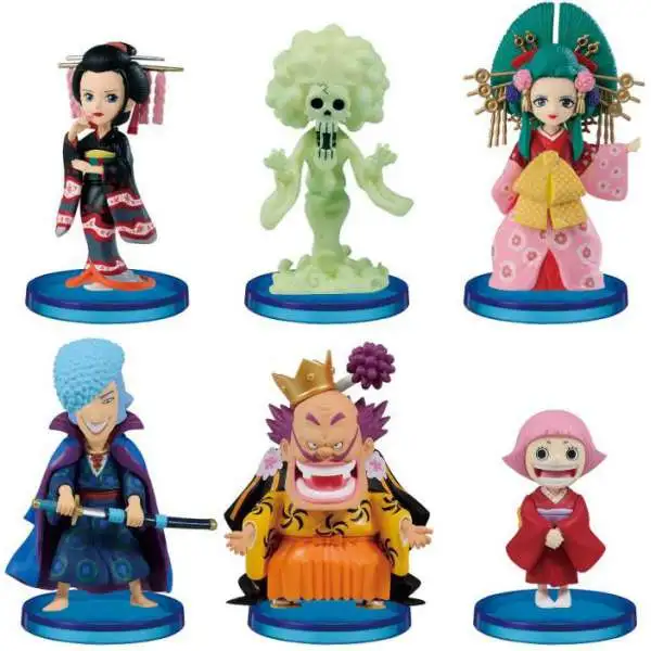 One Piece WCF World Collectable Figure Wano Country 3-Inch Set of 6 Mini Figures