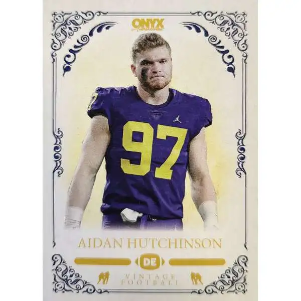 NFL Detroit Lions 2022 Onyx Vintage Football Aidan Hutchinson VAAH [Rookie]