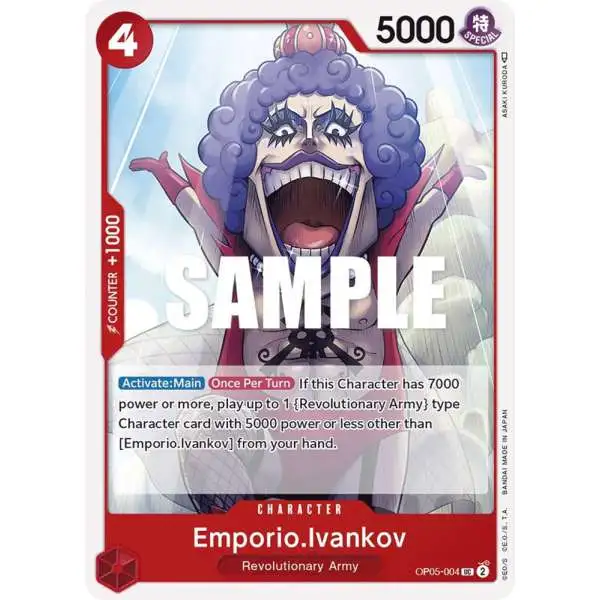 One Piece Trading Card Game Awakening of the New Era Uncommon Emporio.Ivankov OP05-004