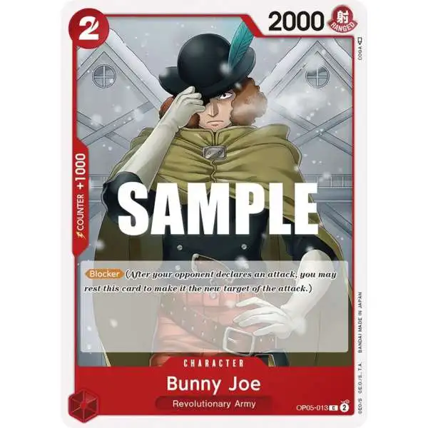 One Piece Trading Card Game Awakening of the New Era Common Bunny Joe OP05-013