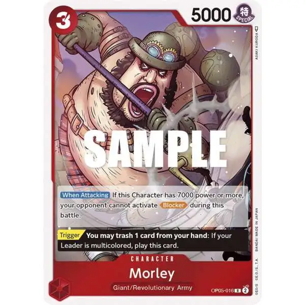 One Piece Trading Card Game Awakening of the New Era Rare Morley OP05-016