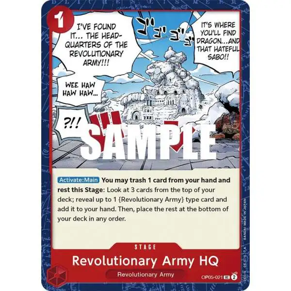 One Piece Trading Card Game Awakening of the New Era Uncommon Revolutionary Army HQ OP05-021