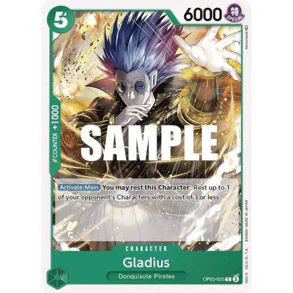 One Piece Trading Card Game Awakening of the New Era Common Gladius OP05-025