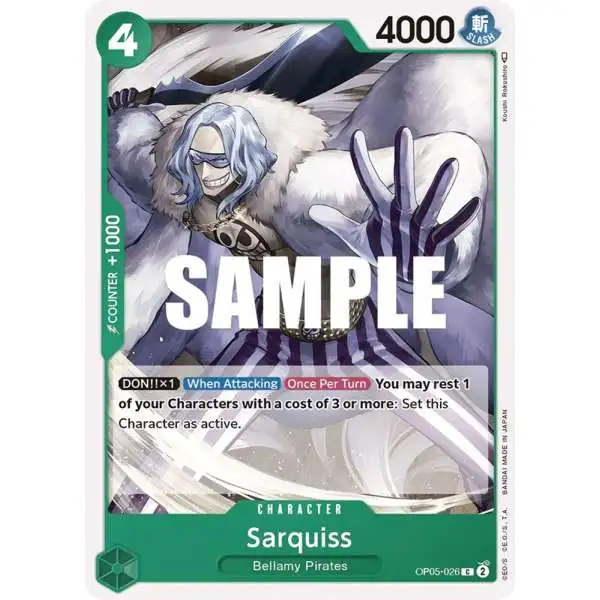 One Piece Trading Card Game Awakening of the New Era Common Sarquiss OP05-026