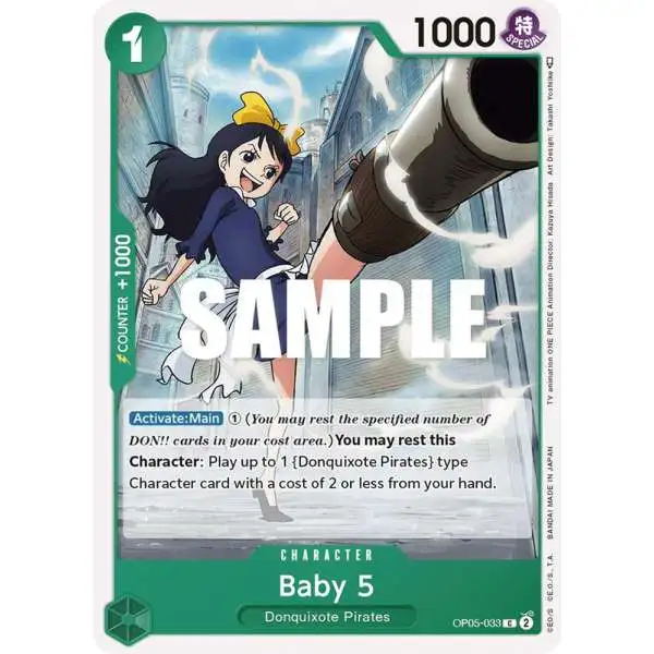One Piece Trading Card Game Awakening of the New Era Common Baby 5 OP05-033