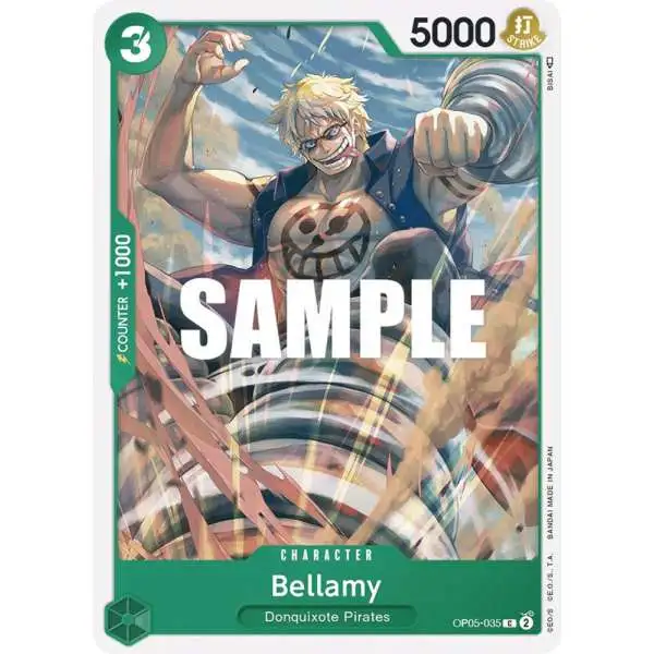One Piece Trading Card Game Awakening of the New Era Common Bellamy OP05-035