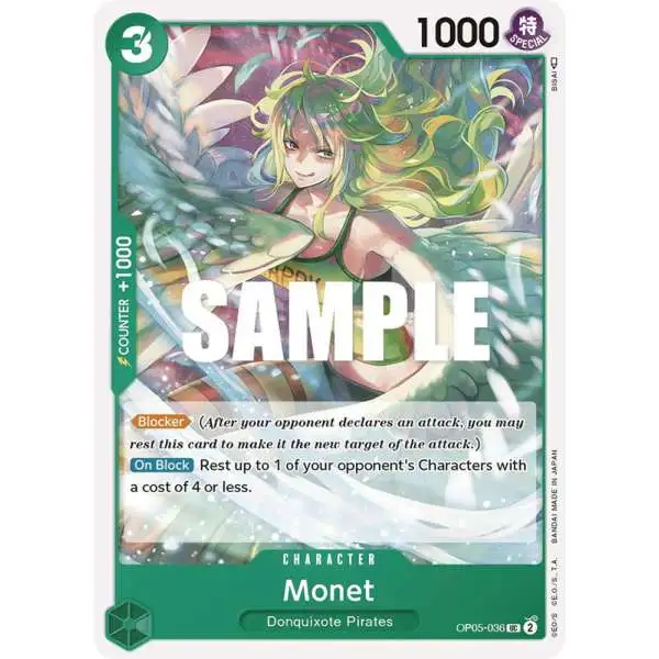 One Piece Trading Card Game Awakening of the New Era Uncommon Monet OP05-036