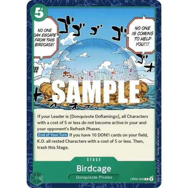 One Piece Trading Card Game Awakening of the New Era Common Birdcage OP05-040