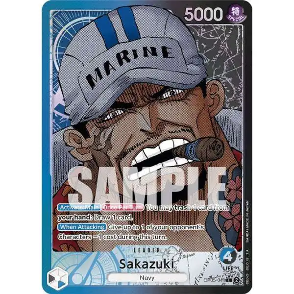 One Piece Trading Card Game Awakening of the New Era Leader Sakazuki OP05-041 [Alternate Art]
