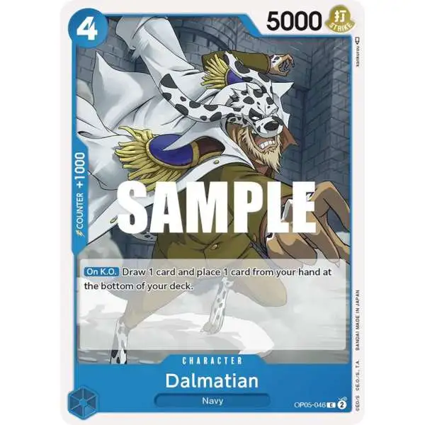 One Piece Trading Card Game Awakening of the New Era Common Dalmatian OP05-046