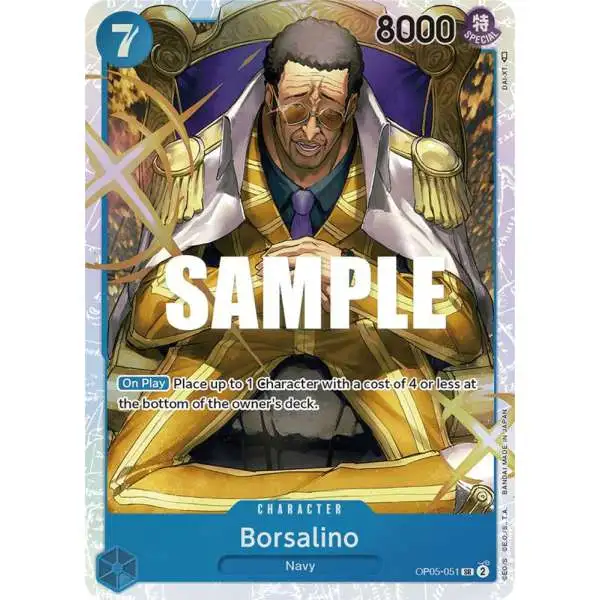 One Piece Trading Card Game Awakening of the New Era Super Rare Borsalino OP05-051
