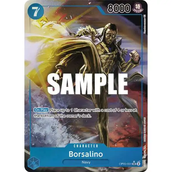 One Piece Trading Card Game Awakening of the New Era Super Rare Borsalino OP05-051 [Alternate Art]