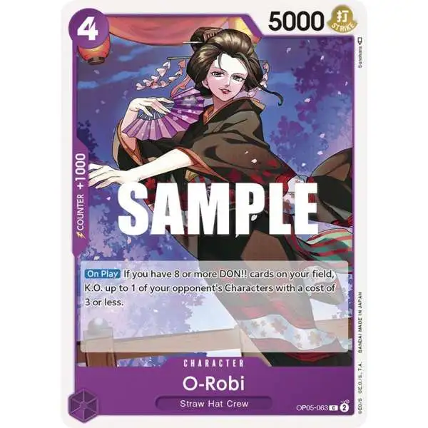 One Piece Trading Card Game Awakening of the New Era Common O-Robi OP05-063