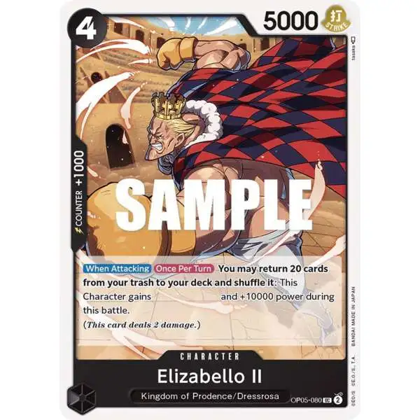 One Piece Trading Card Game Awakening of the New Era Uncommon Elizabello II OP05-080