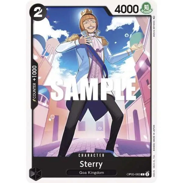 One Piece Trading Card Game Awakening of the New Era Common Sterry OP05-083