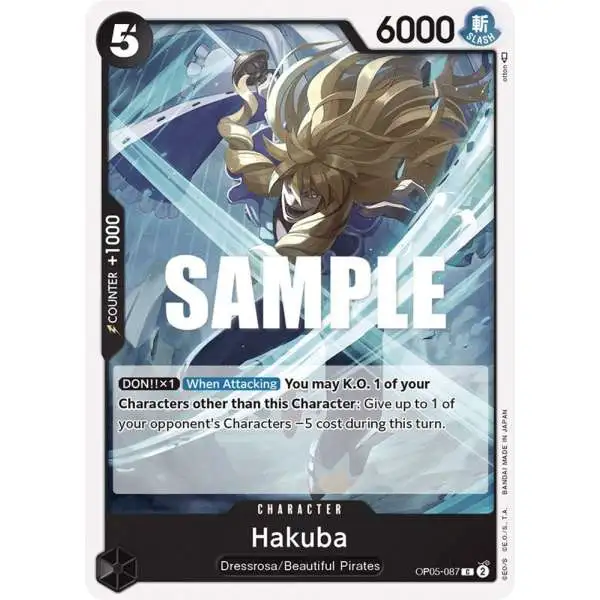 One Piece Trading Card Game Awakening of the New Era Common Hakuba OP05-087