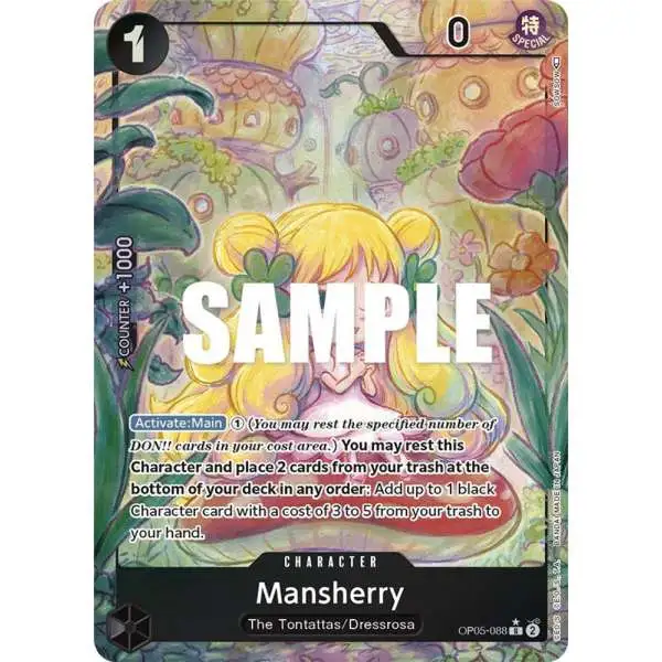 One Piece Trading Card Game Awakening of the New Era Rare Mansherry OP05-088 [Alternate Art]