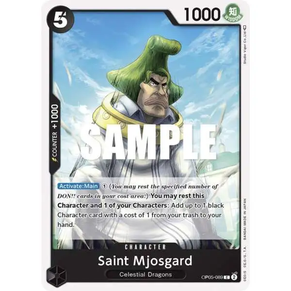 One Piece Trading Card Game Awakening of the New Era Common Saint Mjosgard OP05-089