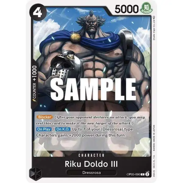 One Piece Trading Card Game Awakening of the New Era Common Riku Doldo III OP05-090