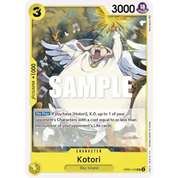 One Piece Trading Card Game Awakening of the New Era Uncommon Kotori OP05-103