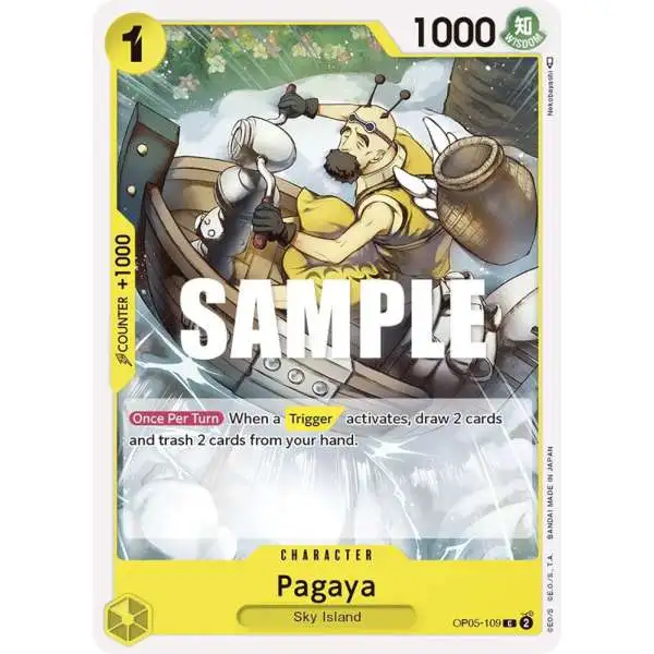 One Piece Trading Card Game Awakening of the New Era Common Pagaya OP05-109