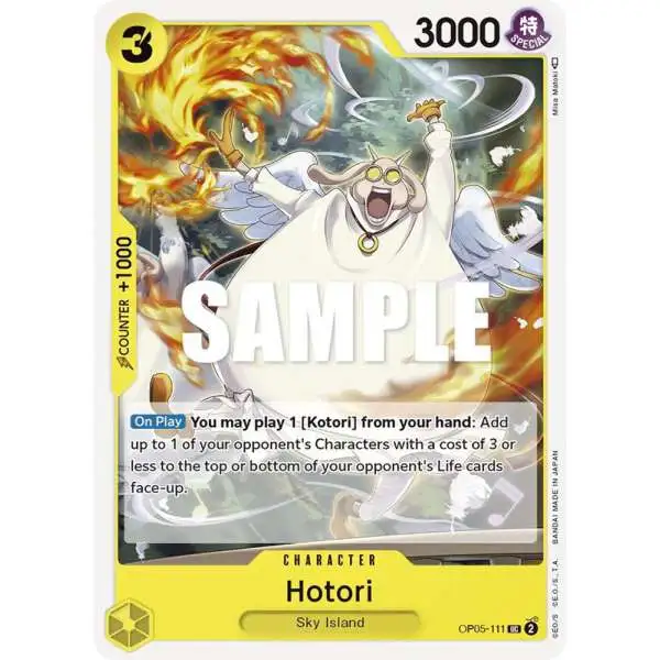 One Piece Trading Card Game Awakening of the New Era Uncommon Hotori OP05-111