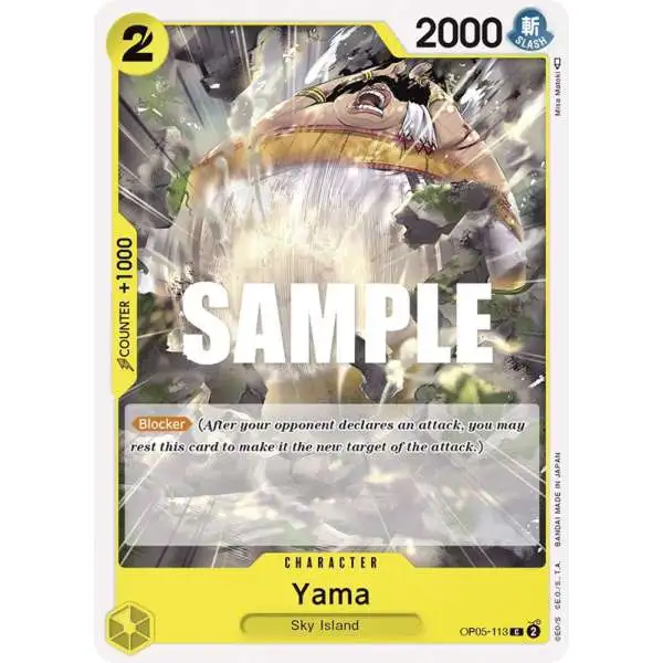 One Piece Trading Card Game Awakening of the New Era Common Yama OP05-113