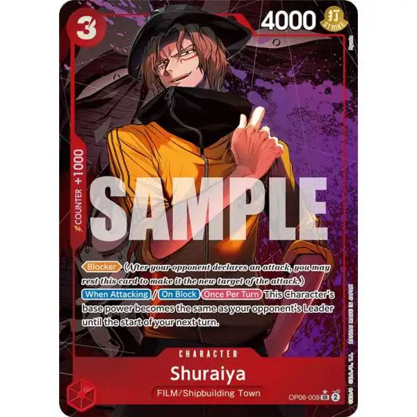 One Piece Trading Card Game Wings of the Captain Super Rare Shuraiya OP06-009 [Alternate Art]