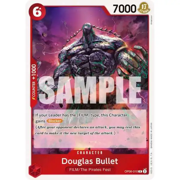 One Piece Trading Card Game Wings of the Captain Rare Douglas Bullet OP06-010