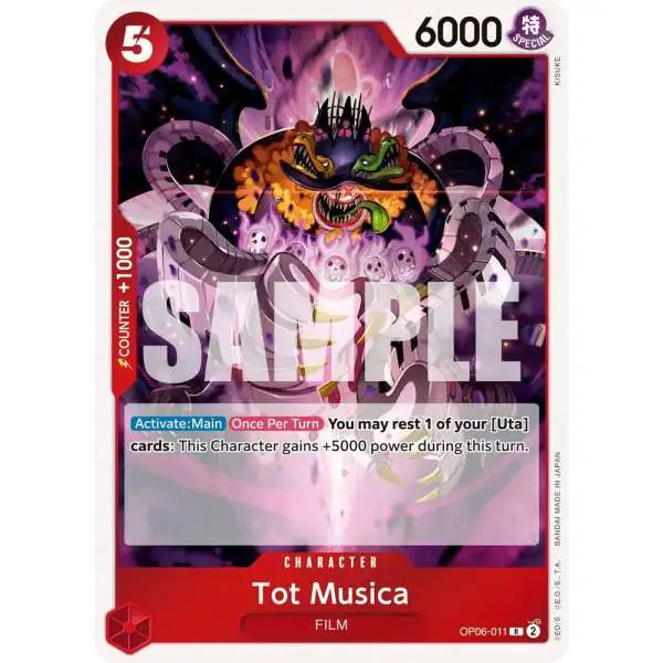 One Piece Trading Card Game Wings of the Captain Rare Tot Musica OP06-011