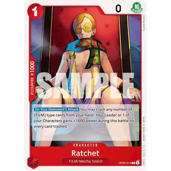 One Piece Trading Card Game Wings of the Captain Common Ratchet OP06-014