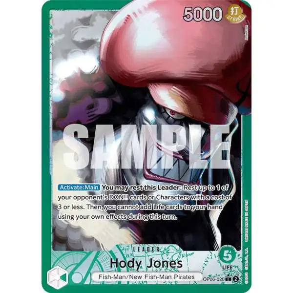 One Piece Trading Card Game Wings of the Captain Leader Hody Jones OP06-020 [Alternate Art]