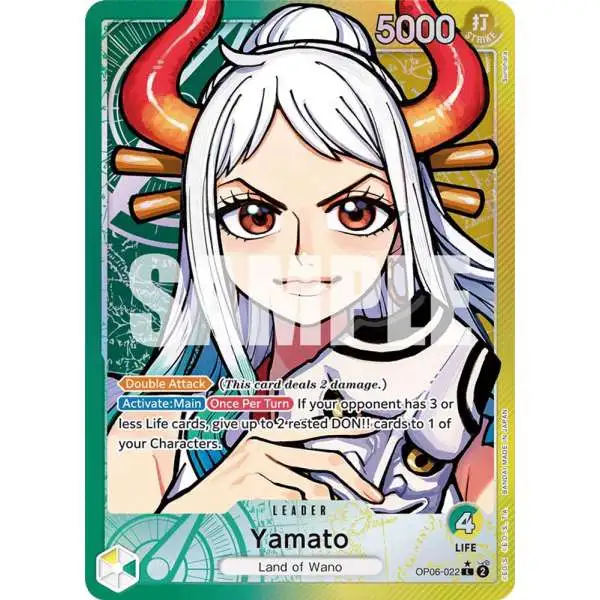 One Piece Trading Card Game Wings of the Captain Leader Yamato OP06-022 [Alternate Art]