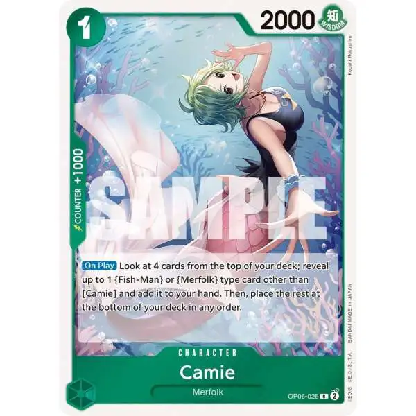 One Piece Trading Card Game Wings of the Captain Rare Camie OP06-025