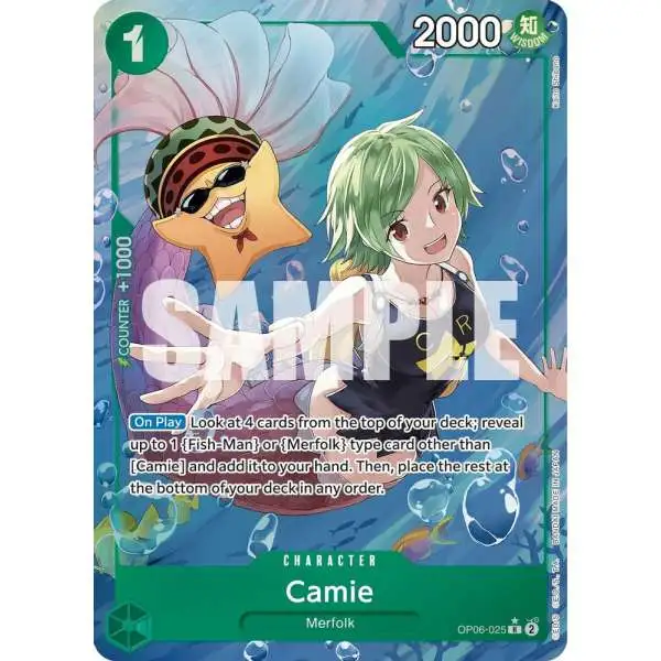 One Piece Trading Card Game Wings of the Captain Rare Camie OP06-025 [Alternate Art]