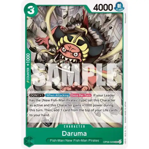 One Piece Trading Card Game Wings of the Captain Uncommon Daruma OP06-029