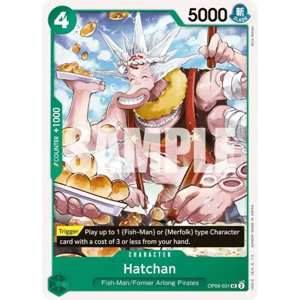 One Piece Trading Card Game Wings of the Captain Uncommon Hatchan OP06-031