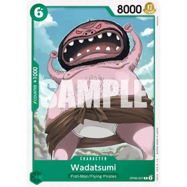One Piece Trading Card Game Wings of the Captain Common Wadatsumi OP06-037
