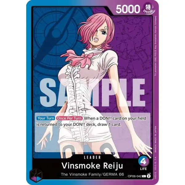 One Piece Trading Card Game Wings of the Captain Leader Vinsmoke Reiju OP06-042