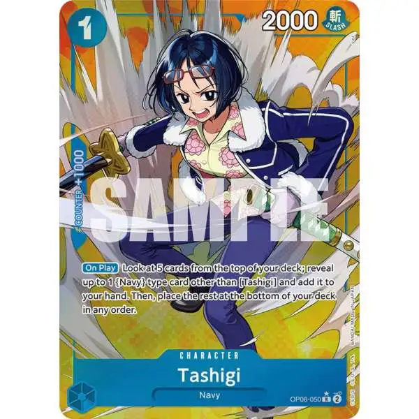 One Piece Trading Card Game Wings of the Captain Rare Tashigi OP06-050 [Alternate Art]