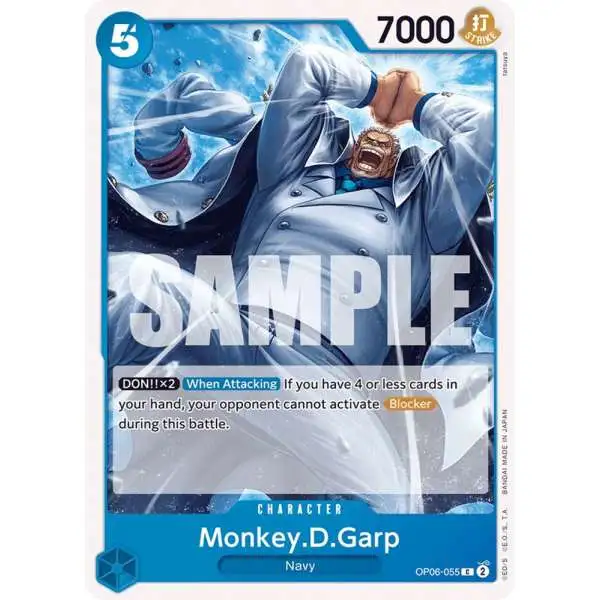 One Piece Trading Card Game Wings of the Captain Common Monkey.D.Garp OP06-055