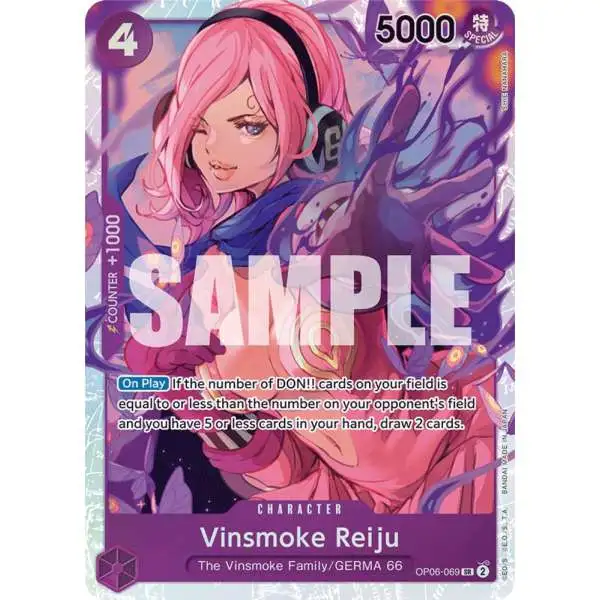 One Piece Trading Card Game Wings of the Captain Super Rare Vinsmoke Reiju OP06-069