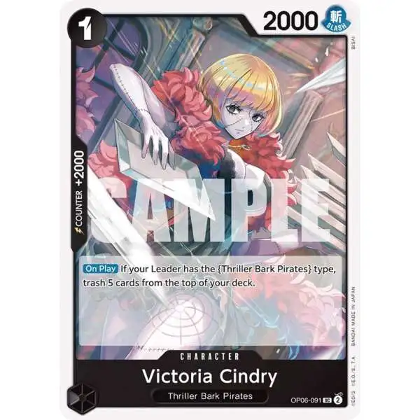 One Piece Trading Card Game Wings of the Captain Uncommon Victoria Cindry OP06-091