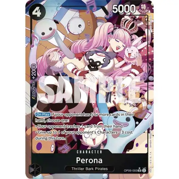 One Piece Trading Card Game Wings of the Captain Super Rare Perona OP06-093 [Alternate Art]